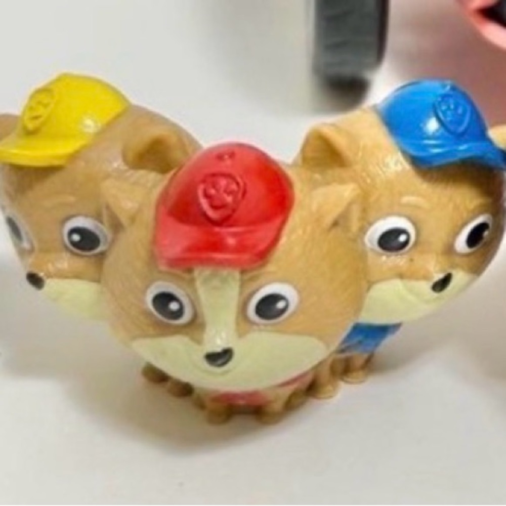 Paw patrol Jr patrol. Liberty sidekicks, also known as POMS. Trio for sidecar.